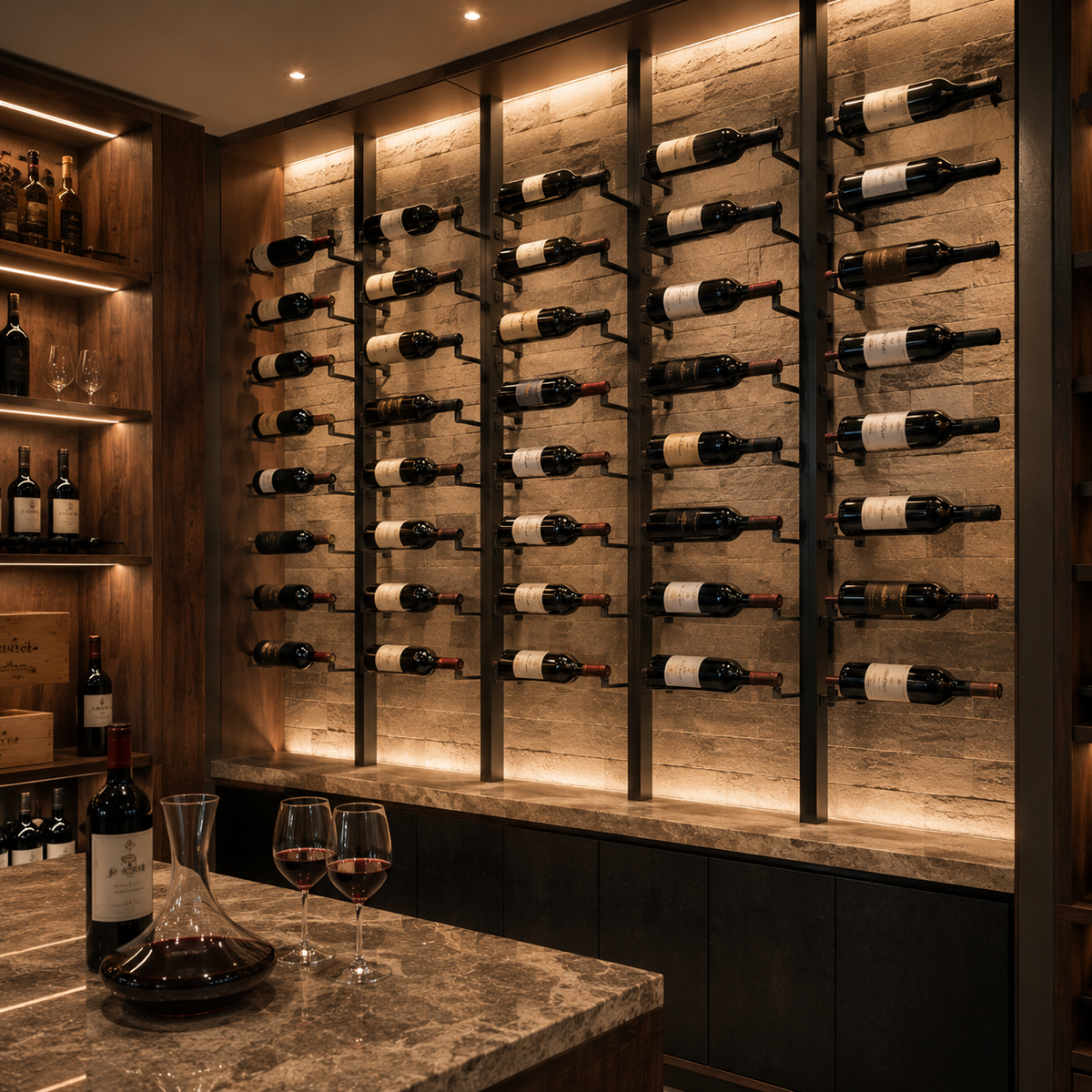 Wine Wall Displays