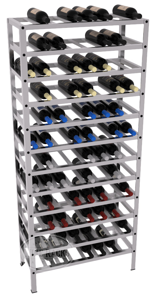 HD Metal 8-Column Wine Rack – 67 1/8" Height / 22 1/4" Width