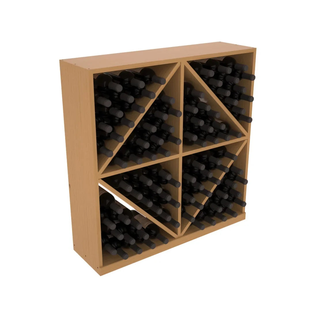 InstaCellar Diamond Bin – Grand Mahogany / Oak stained