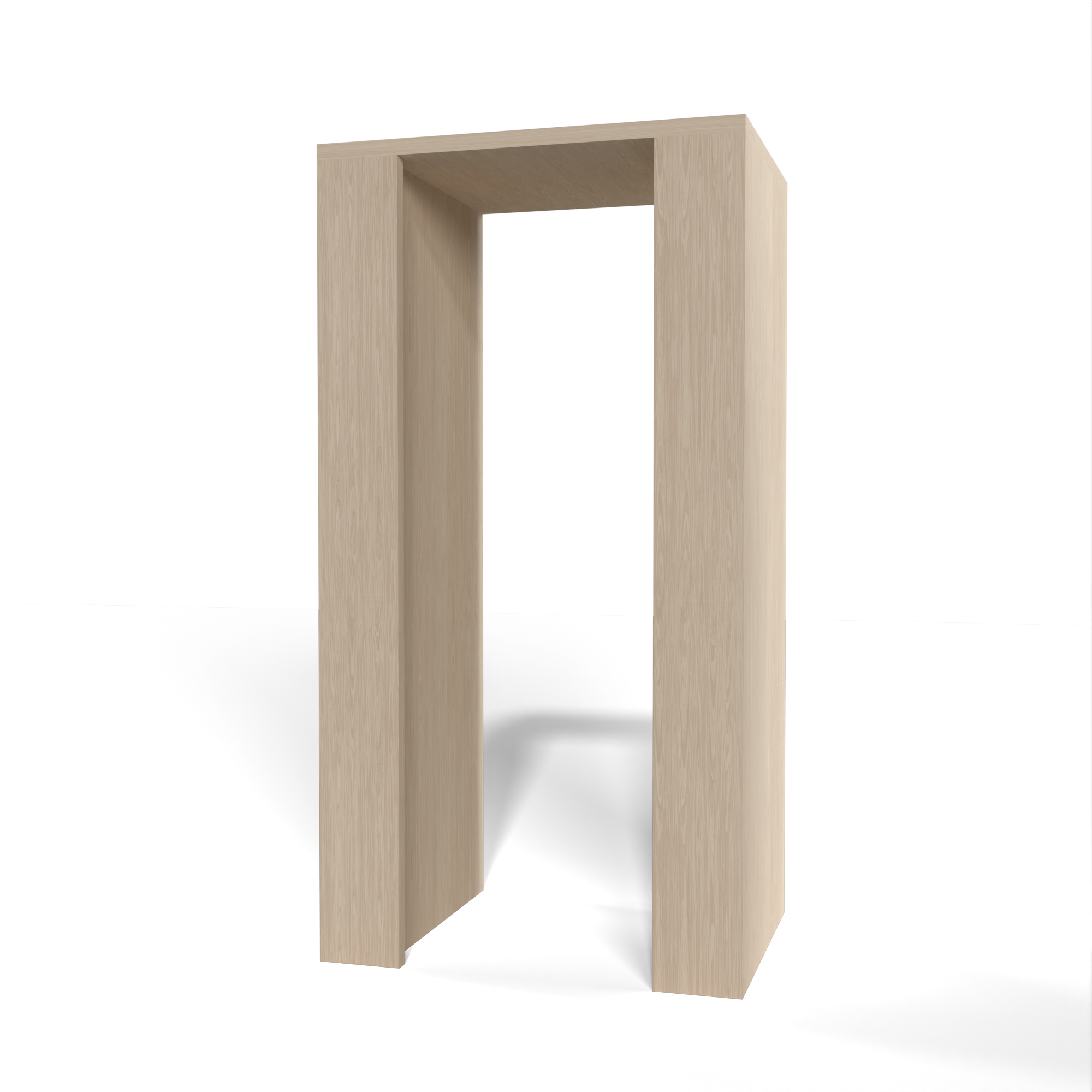 GrandCellar™ 4 Column Full-Depth Open Wine Niche – 36" – White Oak / Unstained