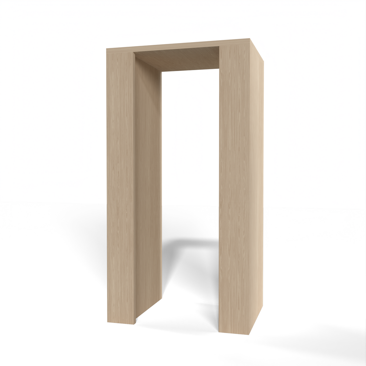 GrandCellar™ 4 Column Full-Depth Open Wine Niche – 36" – White Oak / Unstained