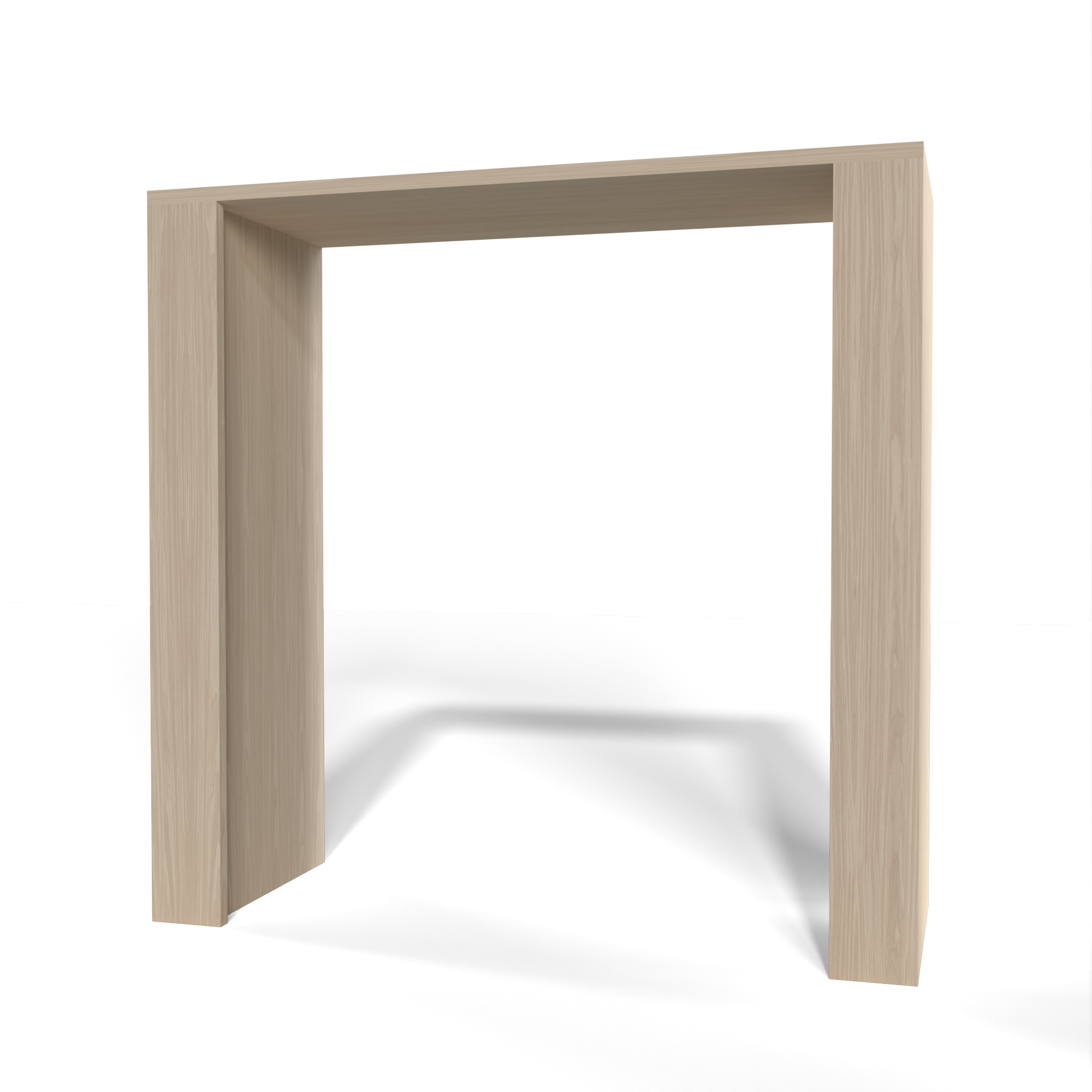 GrandCellar™ 8 Column Full-Depth Open Wine Niche – 36" – White Oak / Unstained