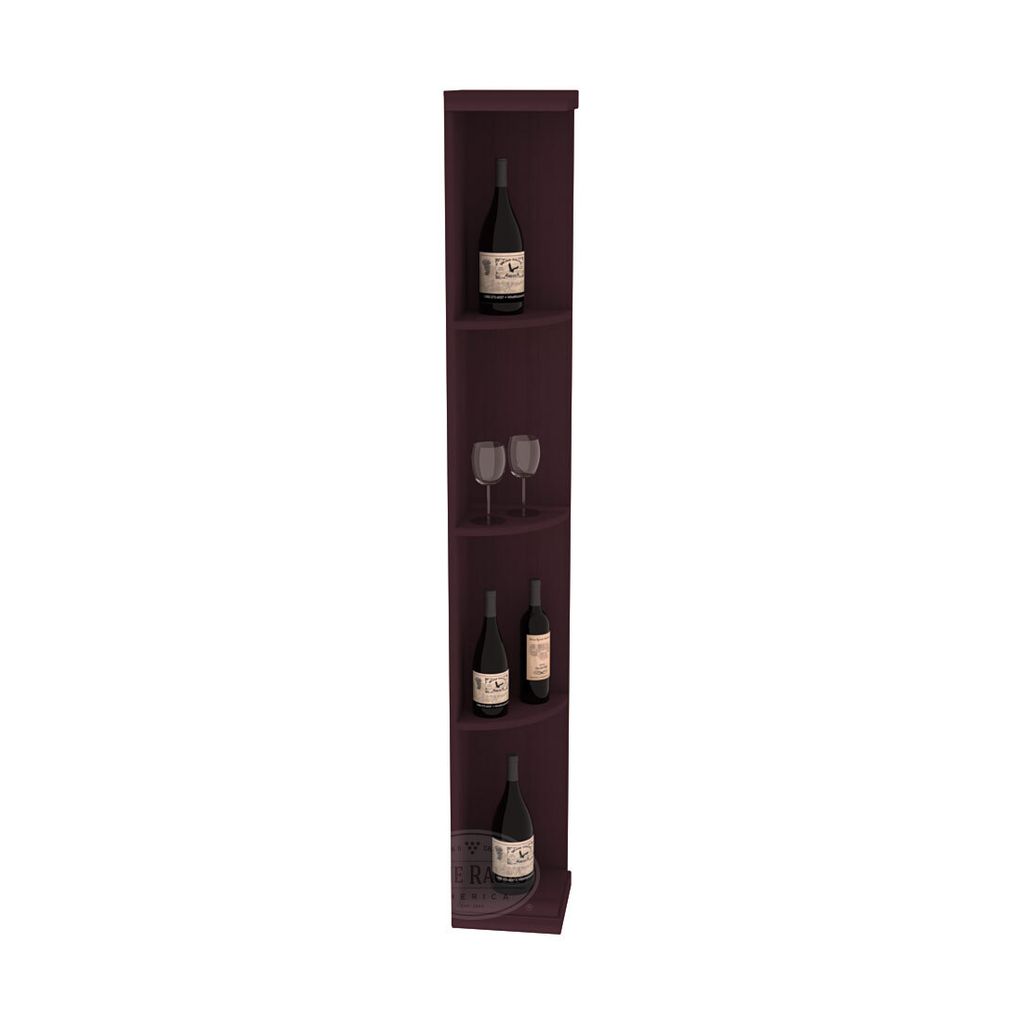 Retail Quarter-Round Wine Display Rack – Grand Mahogany / Unstained