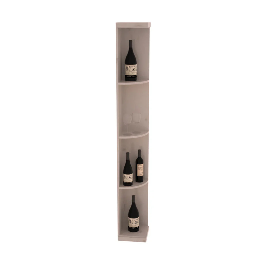 InstaCellar Quarter Round Display – Grand Mahogany / Unstained