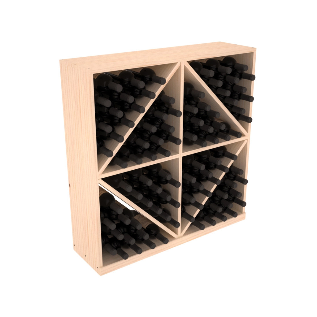 Retail Diamond Bin Base Wine Rack – Ponderosa Pine / Unstained