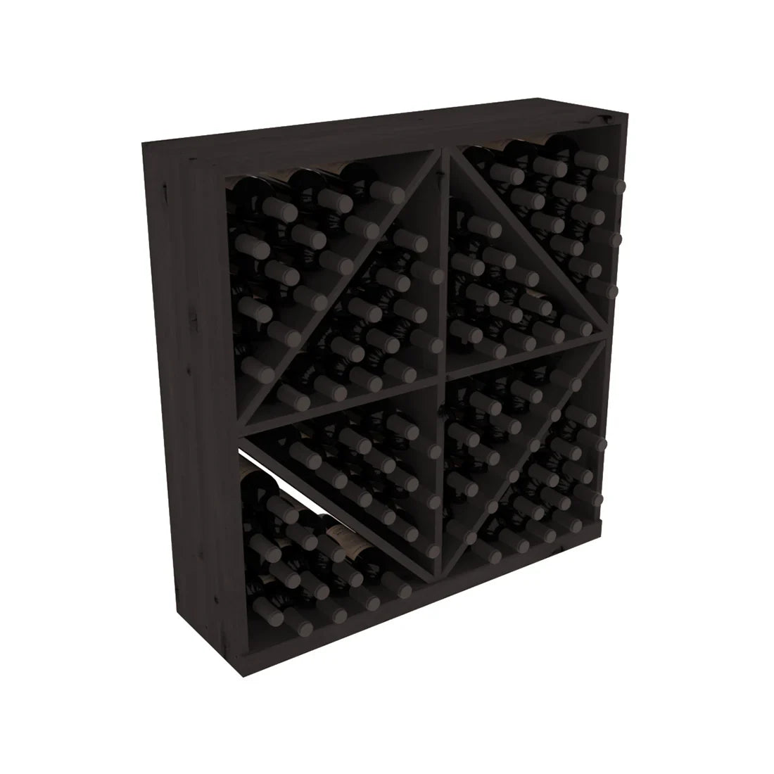 InstaCellar Diamond Bin – Premium Redwood / Black stained