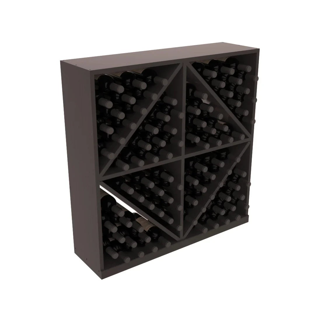 InstaCellar Diamond Bin – Grand Mahogany / Black stained