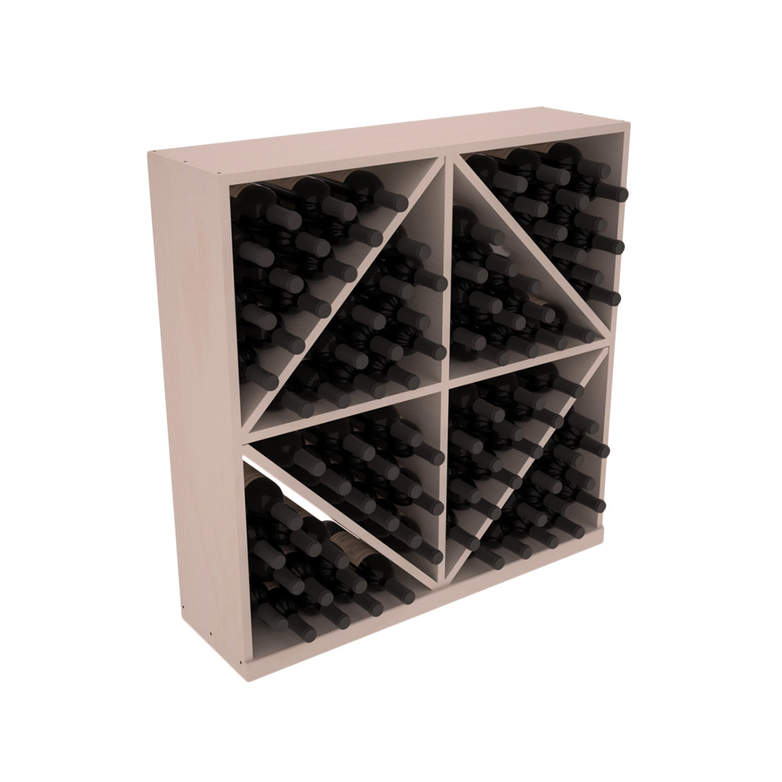 Retail Diamond Bin Base Wine Rack – Knotty Alder / Unstained