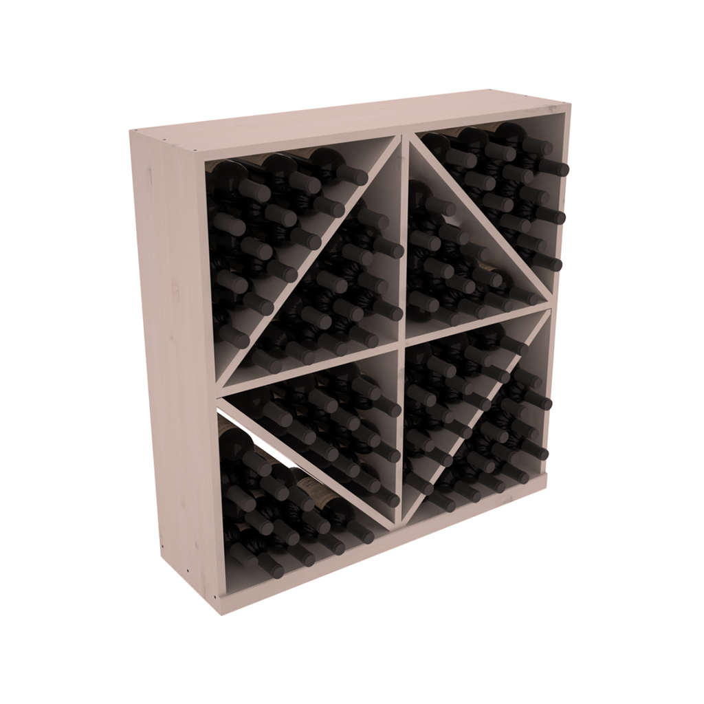 Retail Diamond Bin Base Wine Rack – Premium Redwood / Oak stained
