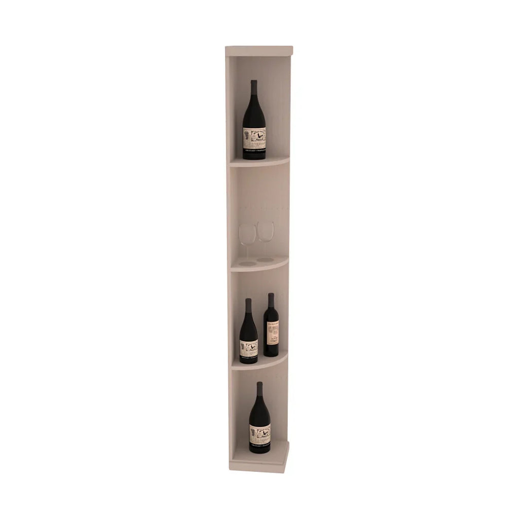 InstaCellar Quarter Round Display – Premium Redwood / Unstained