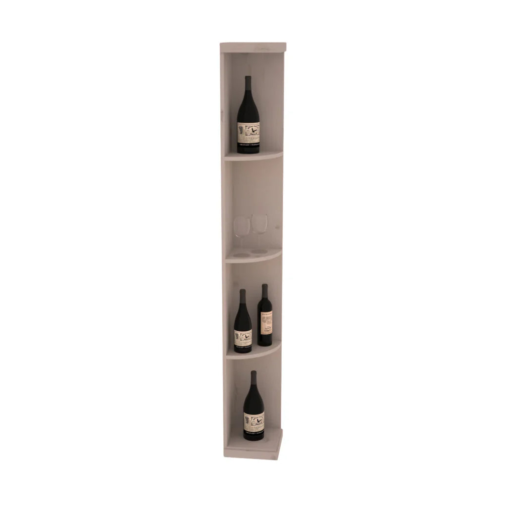 InstaCellar Quarter Round Display – Grand Mahogany / Unstained
