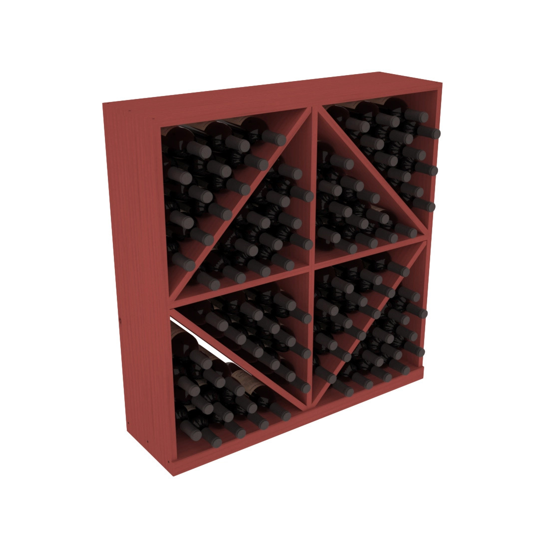 Retail Diamond Bin Base Wine Rack – Ponderosa Pine / Cherry stained