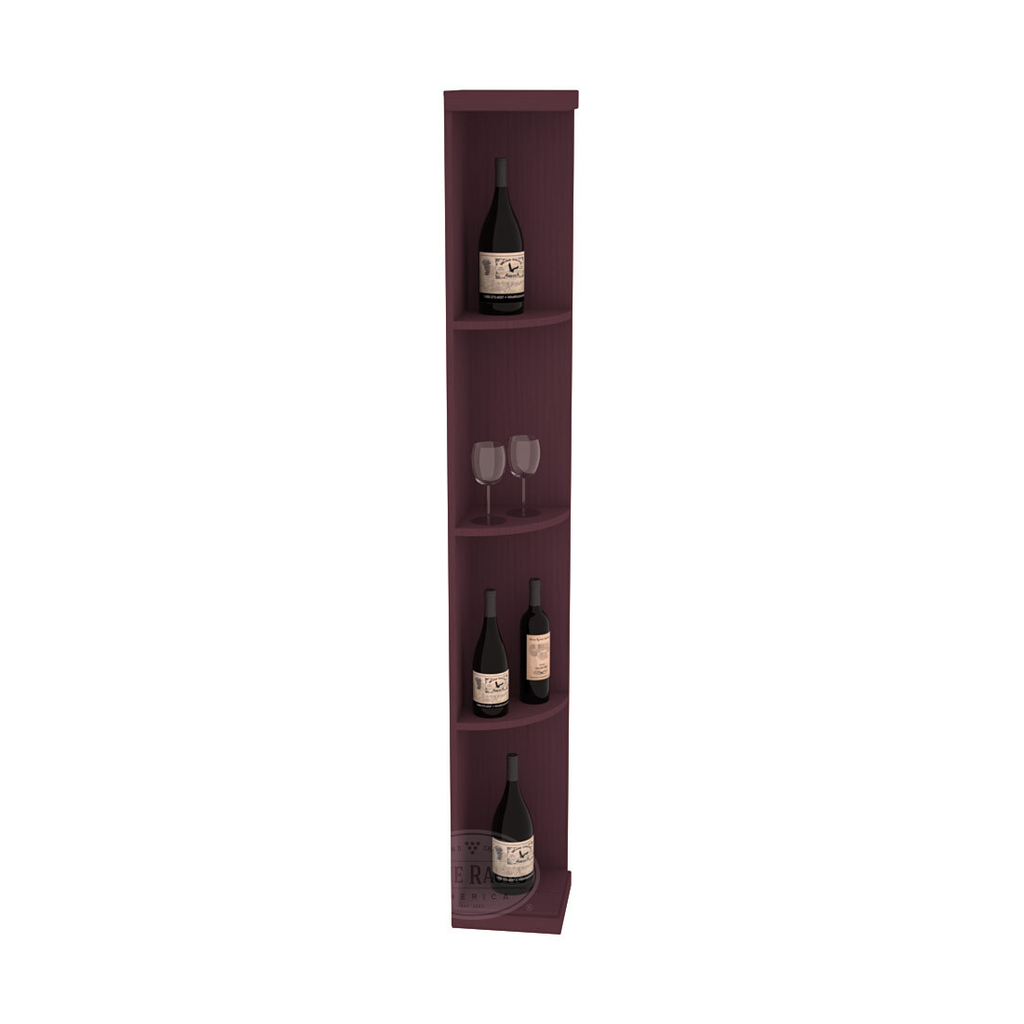 Retail Quarter-Round Wine Display Rack – Pine / Greywash stained