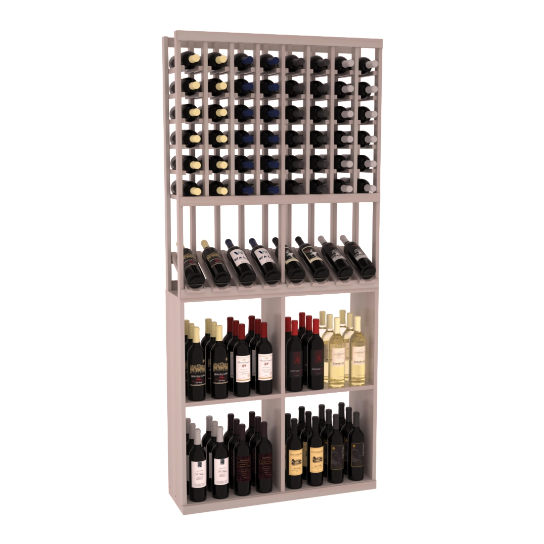 Retail High-Reveal Wine Display Rack – Grand Mahogany / Cherry stained