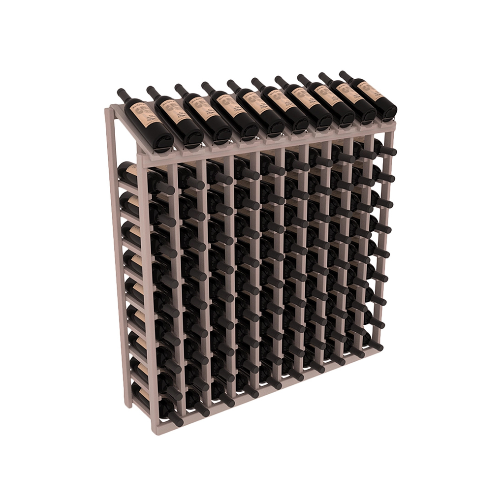 Retail Display-Top Wine Rack 10x10 – Grand Mahogany / Cherry stained