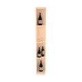 Retail Quarter-Round Wine Display Rack – Pine / Unstained