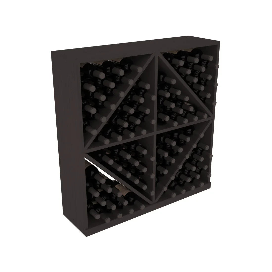 InstaCellar Diamond Bin – Grand Mahogany / Black stained