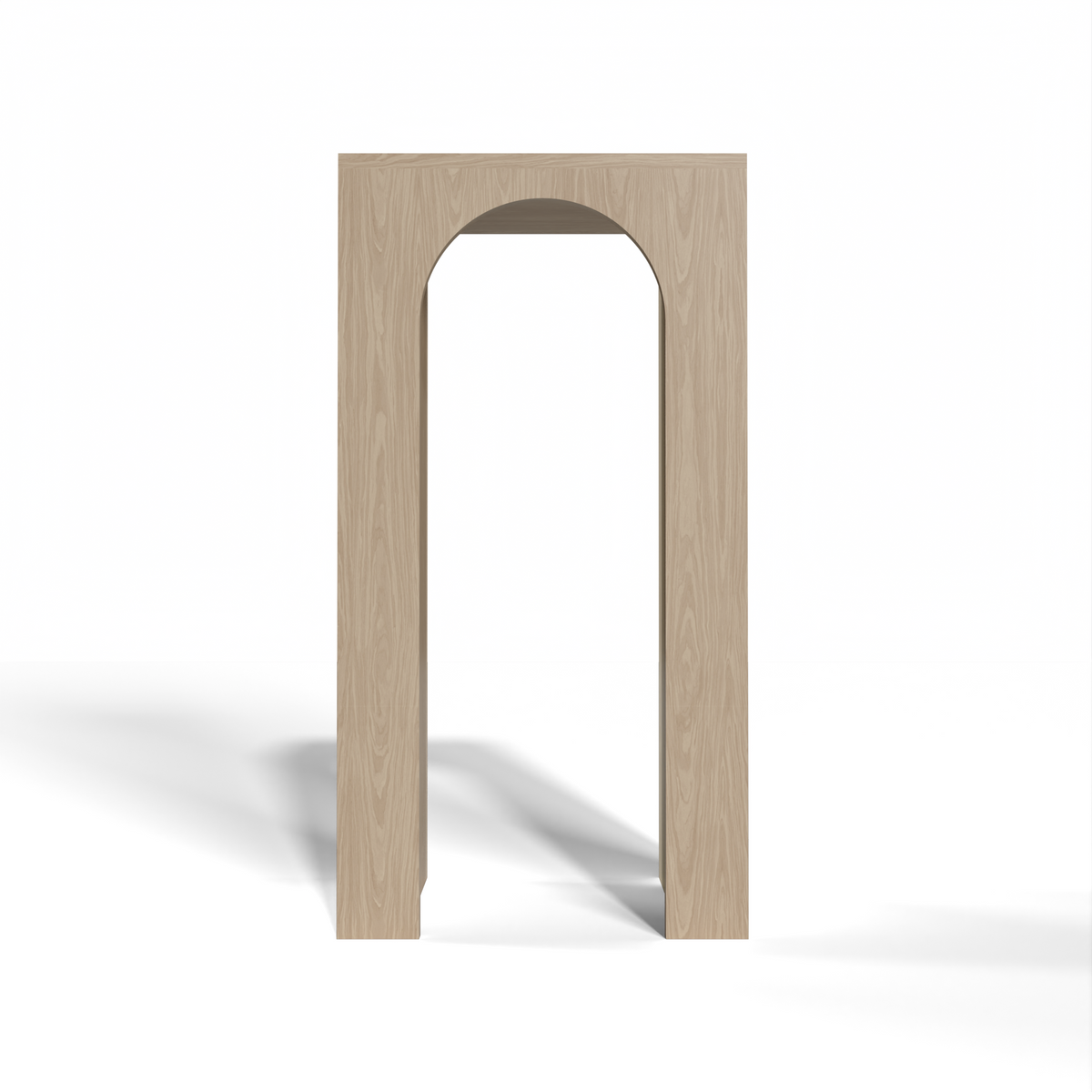 GrandCellar™ 4 Column Full-Depth Rounded Arch – 36" – White Oak / Unstained