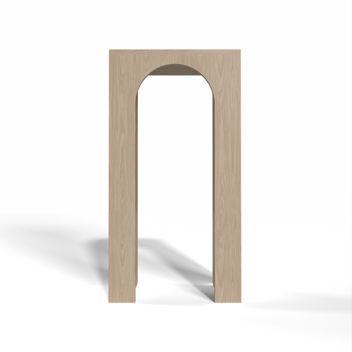 GrandCellar™ 4 Column Full-Depth Rounded Arch – 36" – White Oak / Unstained