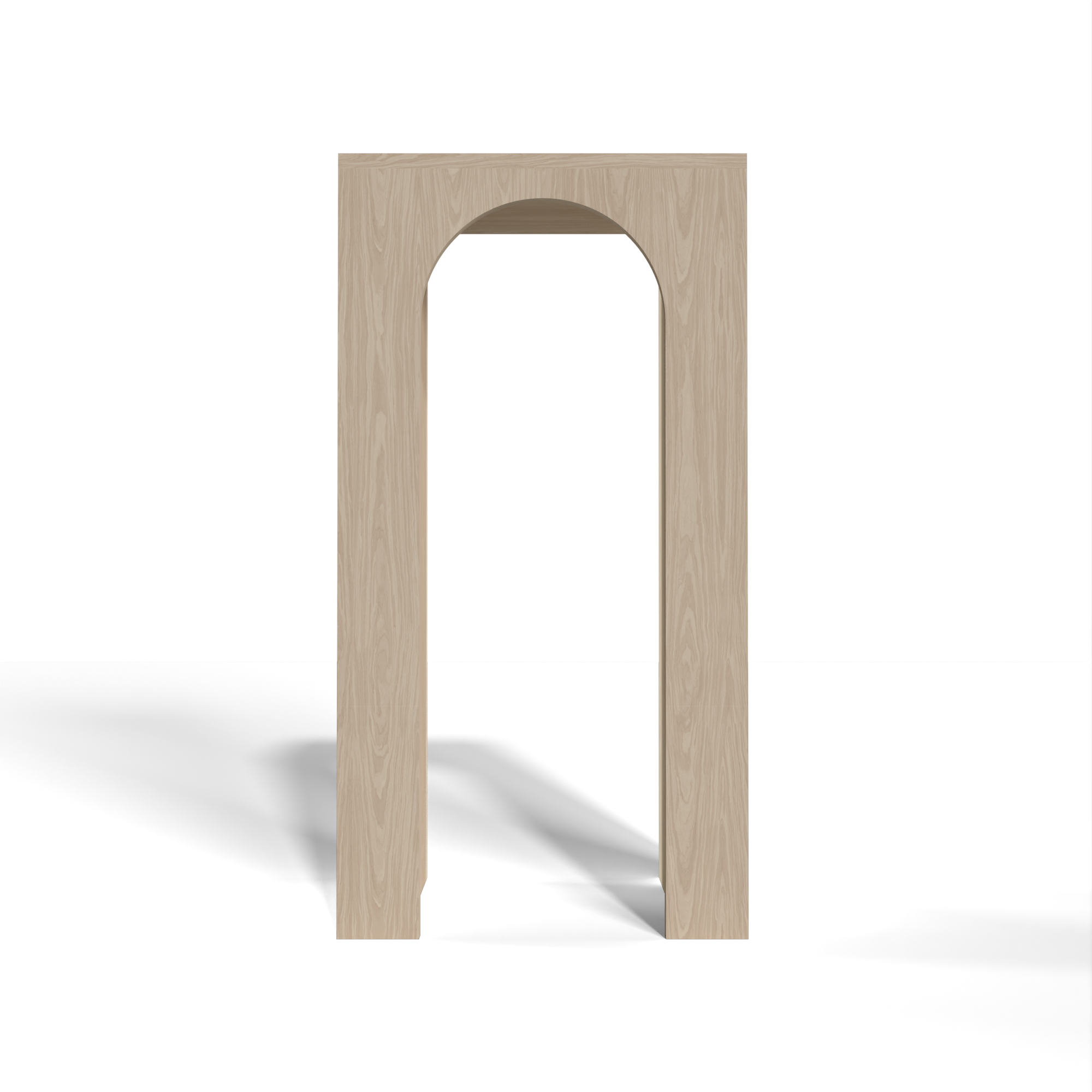 GrandCellar™ 4 Column Full-Depth Rounded Arch – 36" – White Oak / Unstained