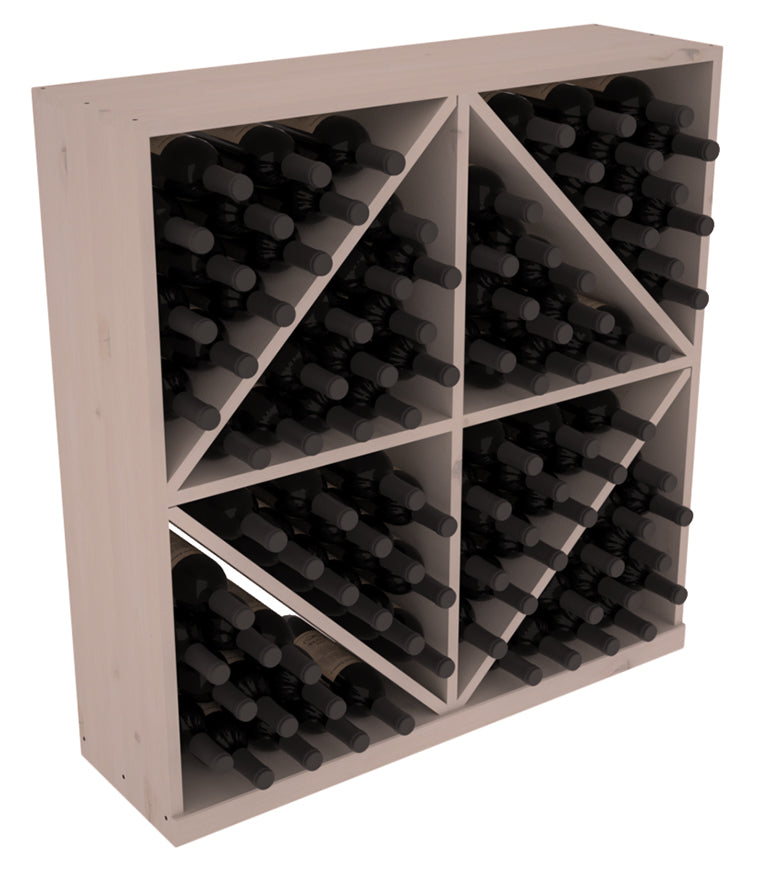 InstaCellar Diamond Bin with Top – Premium Redwood / Greywash stained
