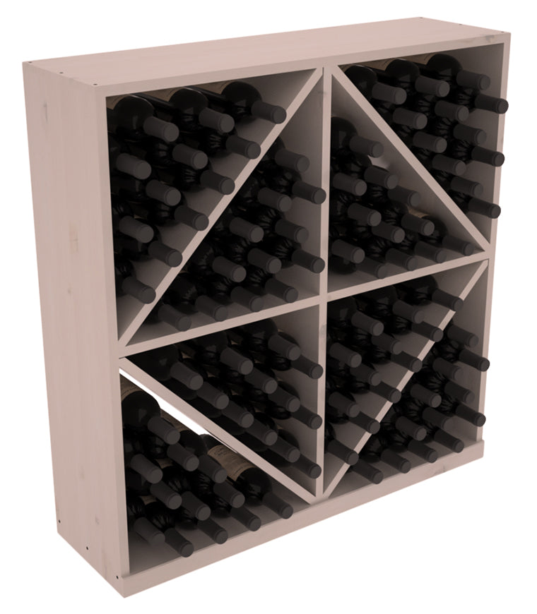 InstaCellar Diamond Bin with Top – Premium Redwood / Greywash stained