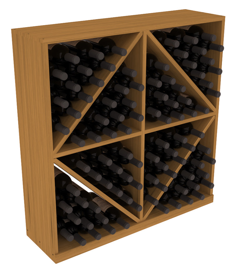 InstaCellar Diamond Bin – Ponderosa Pine / Oak stained
