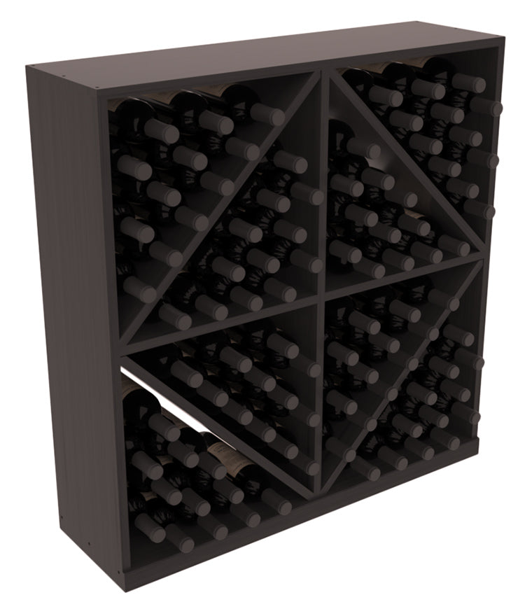 InstaCellar Diamond Bin – Ponderosa Pine / Black stained