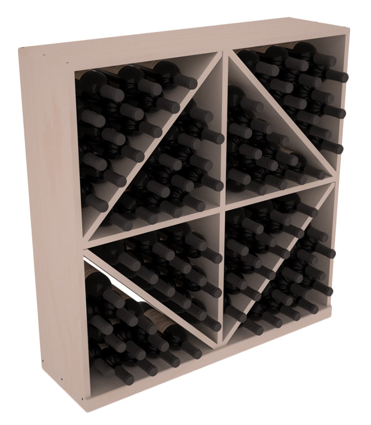 InstaCellar Diamond Bin with Top – Knotty Alder / Greywash stained