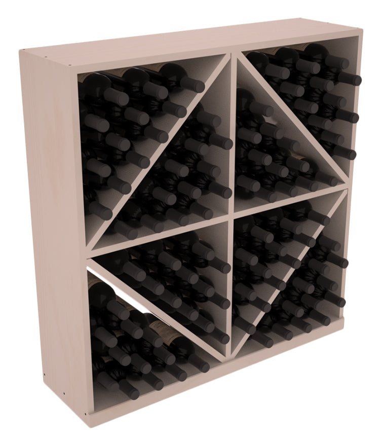 InstaCellar Diamond Bin with Top – Knotty Alder / Greywash stained
