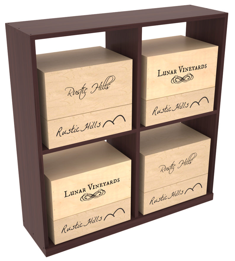 InstaCellar Solid Case Bin with Top – Ponderosa Pine / Unstained