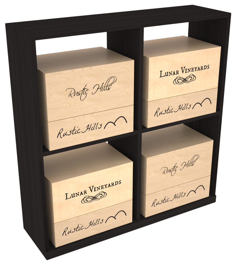 InstaCellar Solid Case Bin with Top – Ponderosa Pine / Oak stained