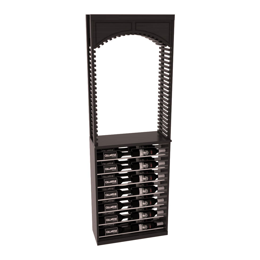 InstaCellar 26" Cellar Arch / Horizontal Display Combo – Grand Mahogany / Unstained