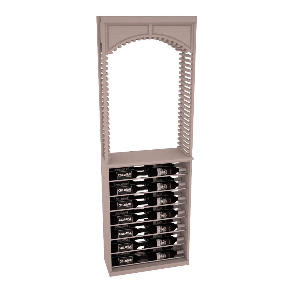 InstaCellar 26" Cellar Arch / Horizontal Display Combo – Ponderosa Pine / Cherry stained