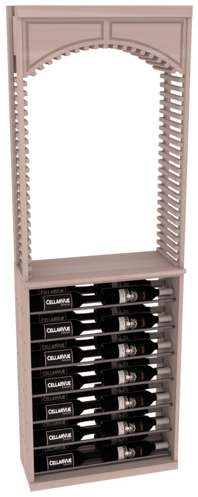 InstaCellar 26" Cellar Arch / Horizontal Display Combo – Gunmetal Rods – Grand Mahogany / Cherry stained