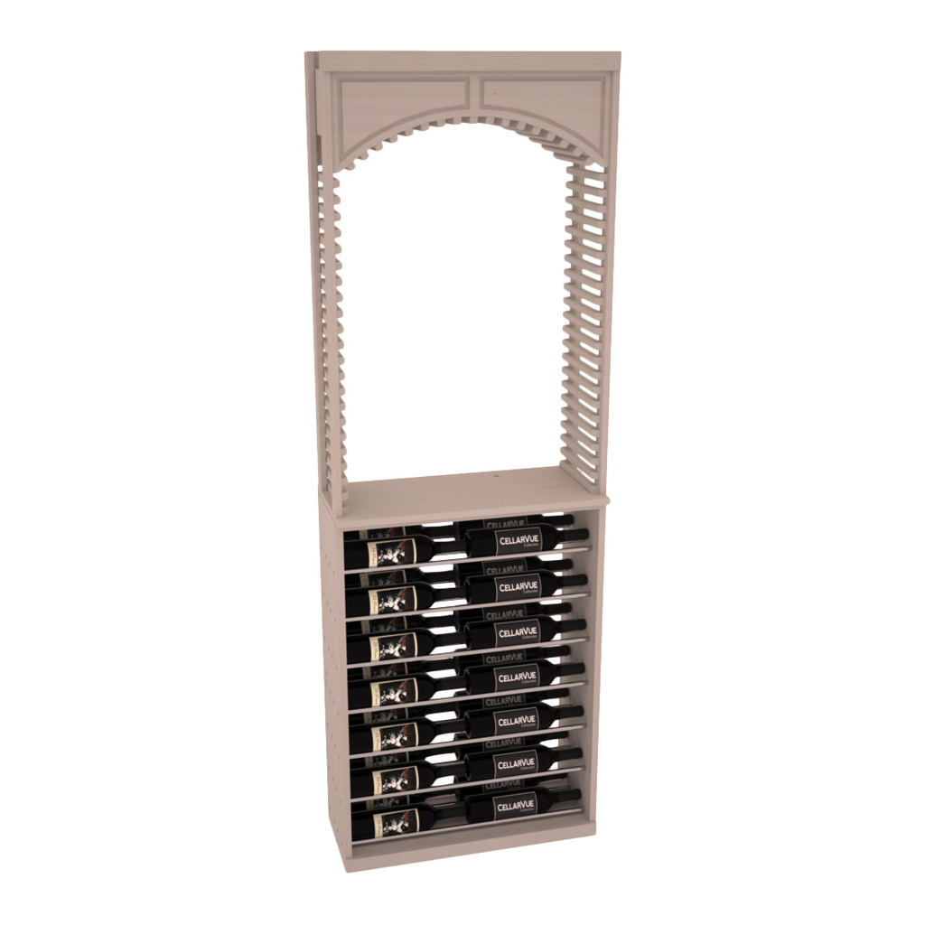 InstaCellar 26" Cellar Arch / Horizontal Display Combo – Grand Mahogany / Greywash stained