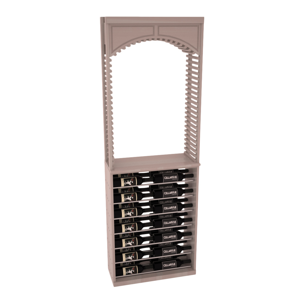 InstaCellar 26" Cellar Arch / Horizontal Display Combo – Knotty Alder / Cherry stained