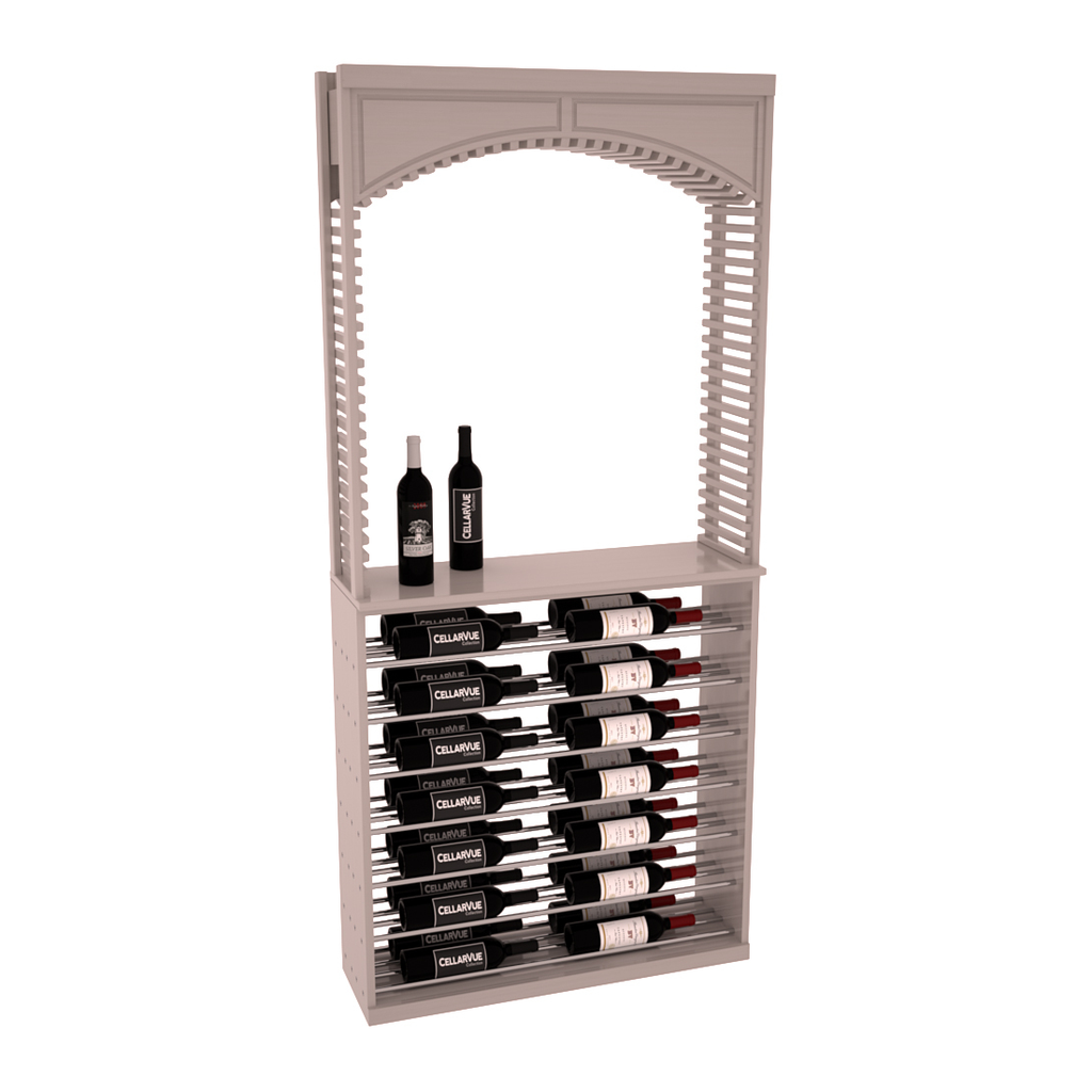 InstaCellar 35" Cellar Arch / Horizontal Display Combo – Grand Mahogany / Cherry stained