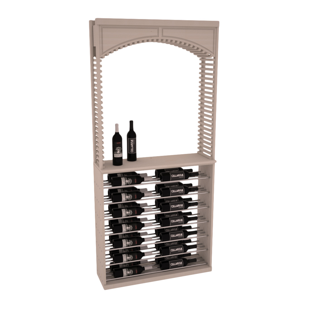 InstaCellar 35" Cellar Arch / Horizontal Display Combo – Ponderosa Pine / Oak stained