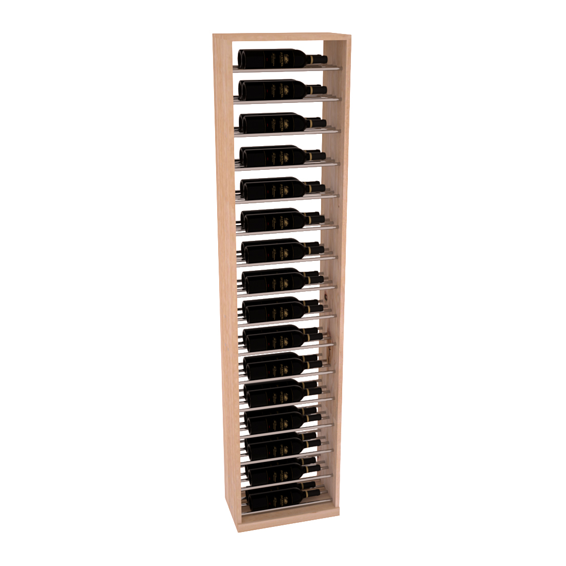 InstaCellar 17.5" Full Height Display – Ponderosa Pine / Walnut stained