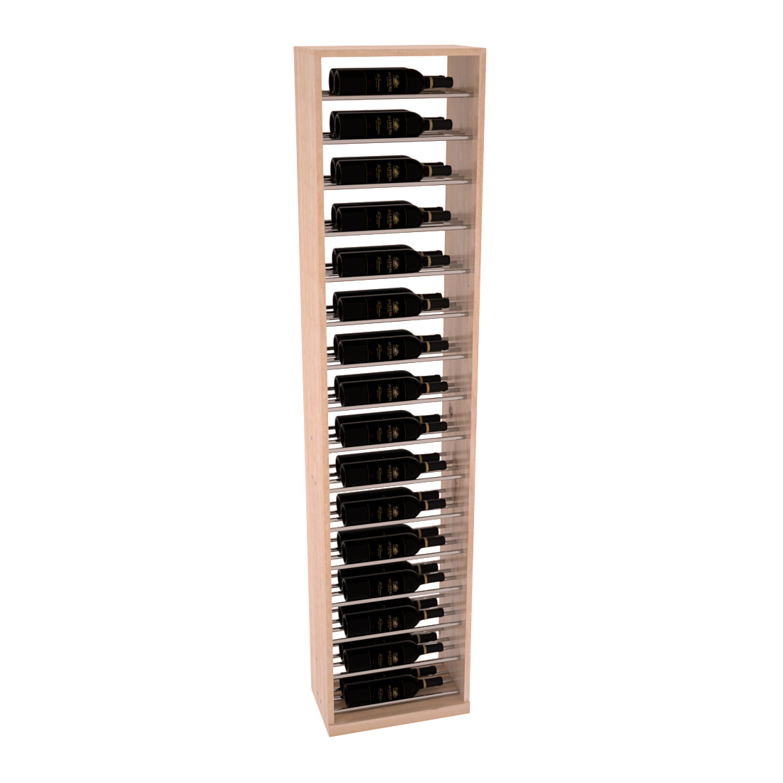 InstaCellar 17.5" Full Height Display – Premium Redwood / Greywash stained