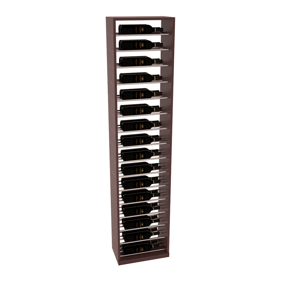 InstaCellar 17.5" Full Height Display – Grand Mahogany / Black stained