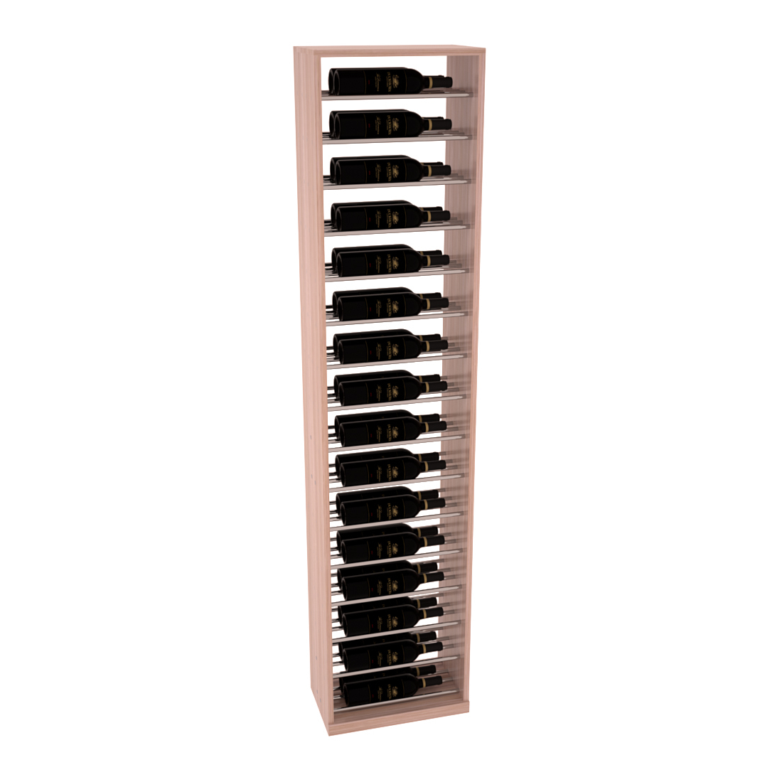 InstaCellar 17.5" Full Height Display – Knotty Alder / Cherry stained