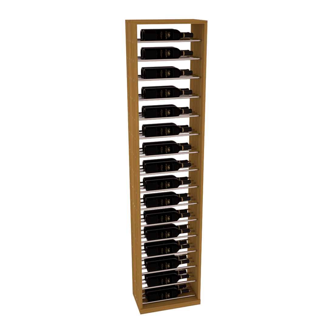 InstaCellar 17.5" Full Height Display – Grand Mahogany / Greywash stained