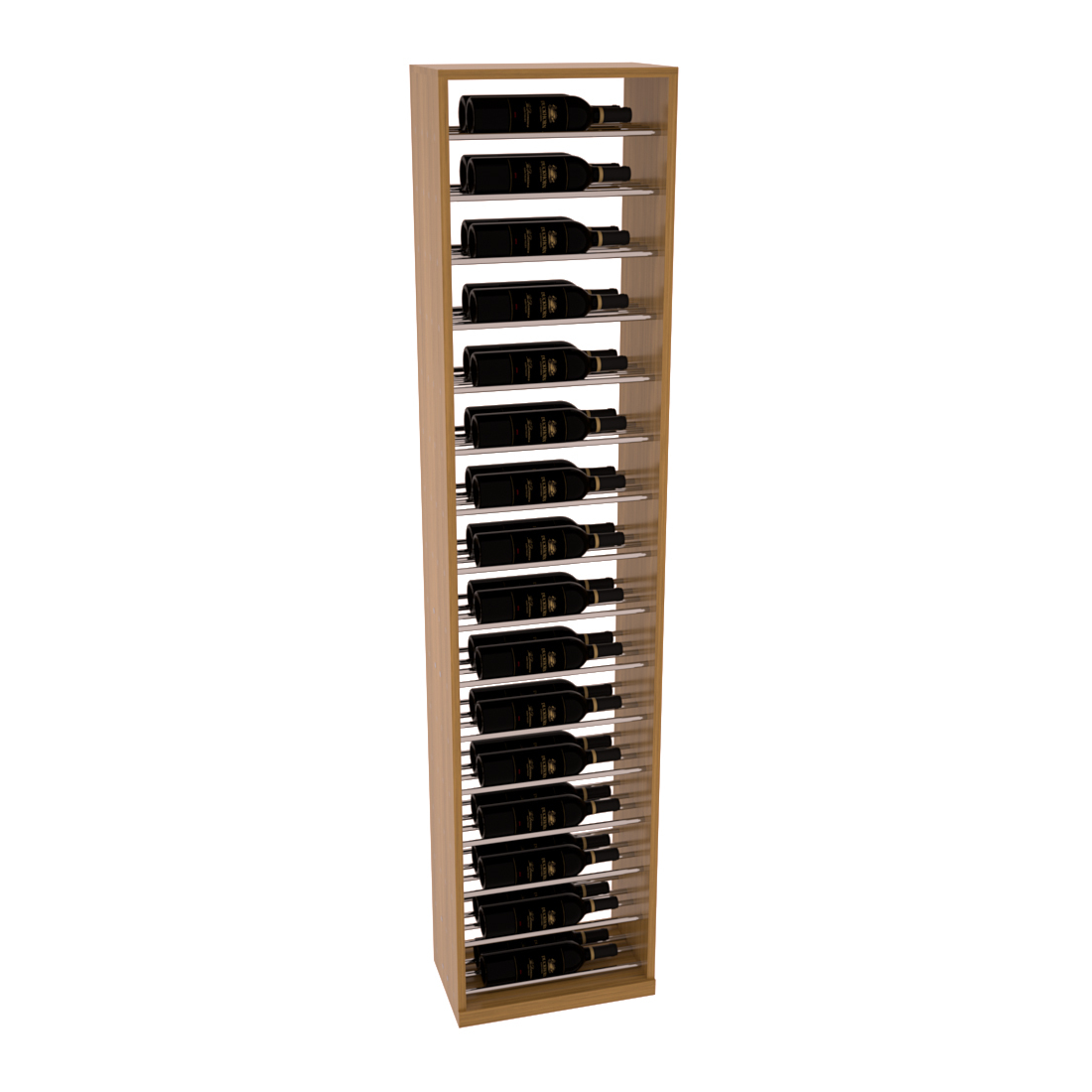 InstaCellar 17.5" Full Height Display – Knotty Alder / Cherry stained