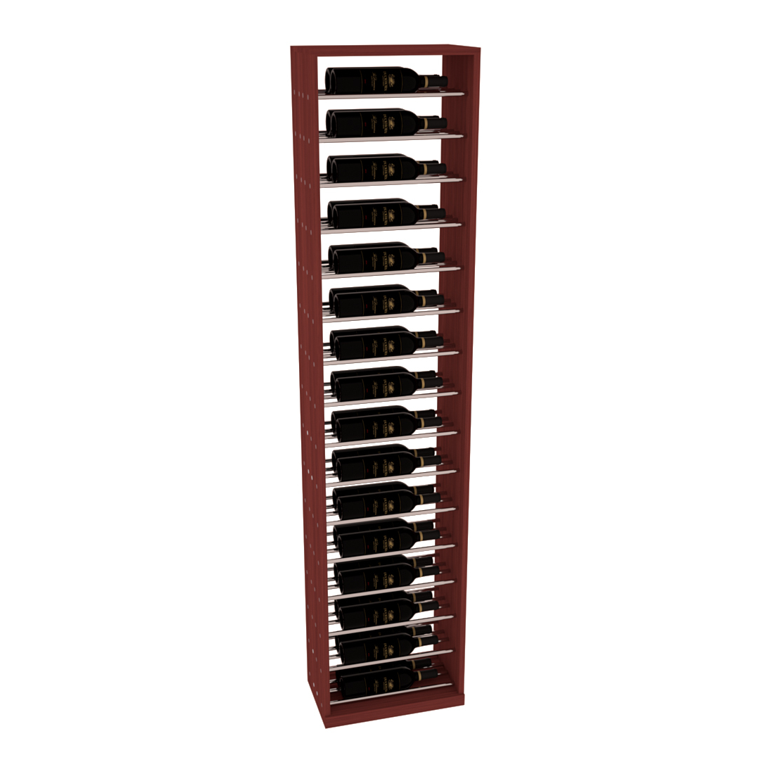 InstaCellar 17.5" Full Height Display – Grand Mahogany / Oak stained