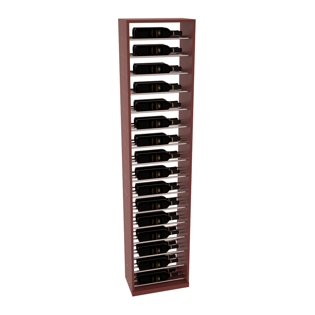 InstaCellar 17.5" Full Height Display – Knotty Alder / Greywash stained