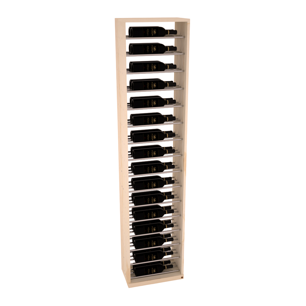 InstaCellar 17.5" Full Height Display – Ponderosa Pine / Black stained