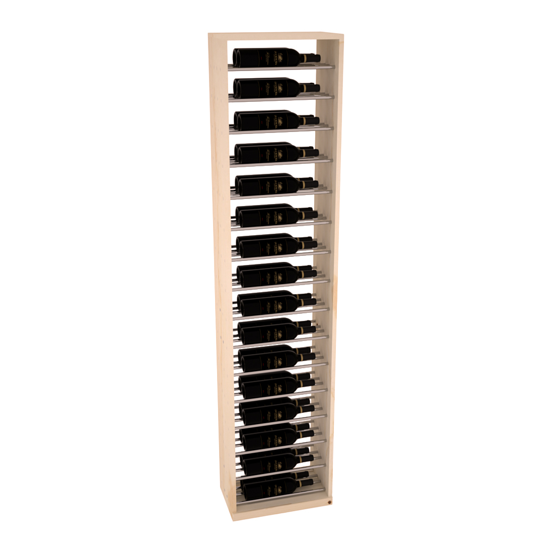 InstaCellar 17.5" Full Height Display – Ponderosa Pine / Black stained
