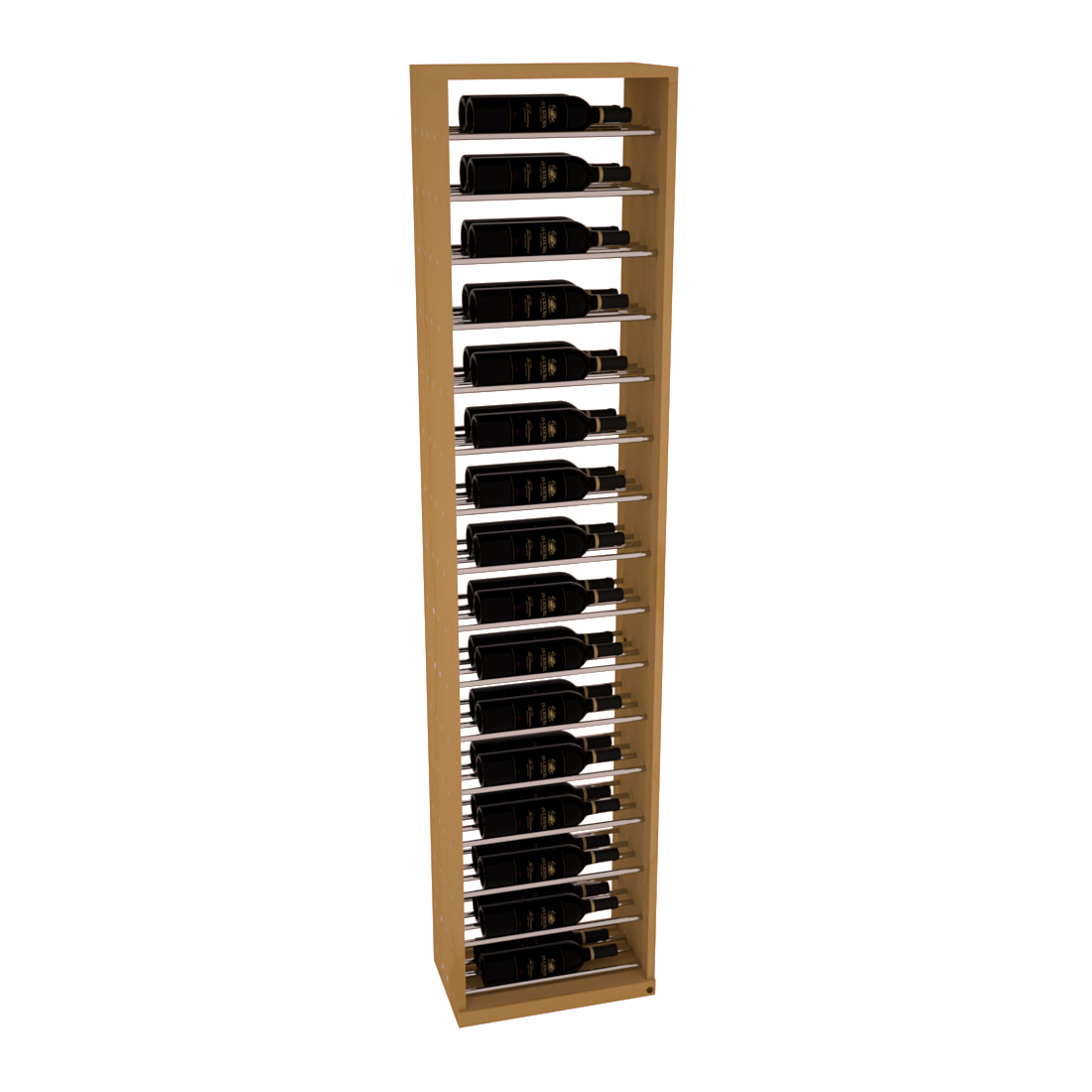 InstaCellar 17.5" Full Height Display – Premium Redwood / Walnut stained
